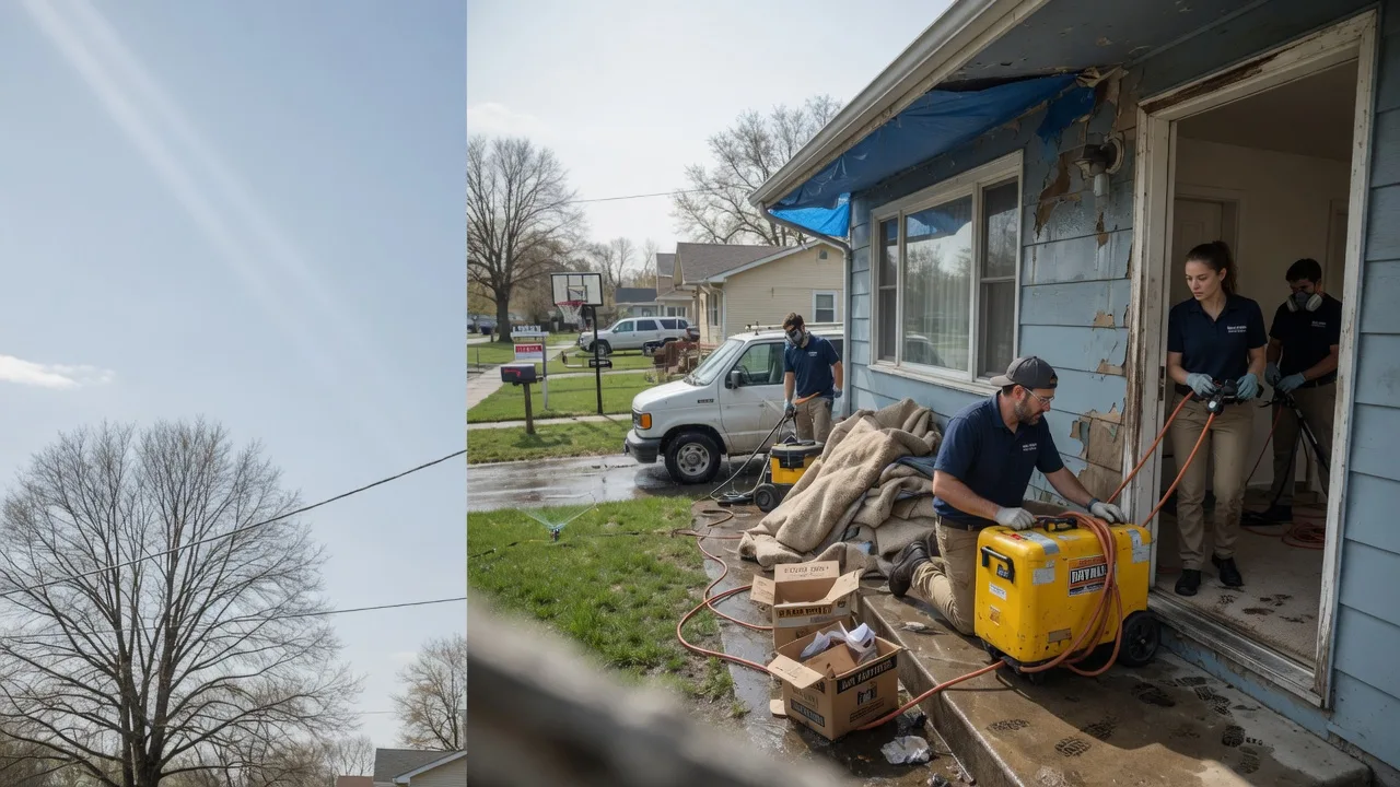 Basement Flood Cleanup in El Paso, IL near me